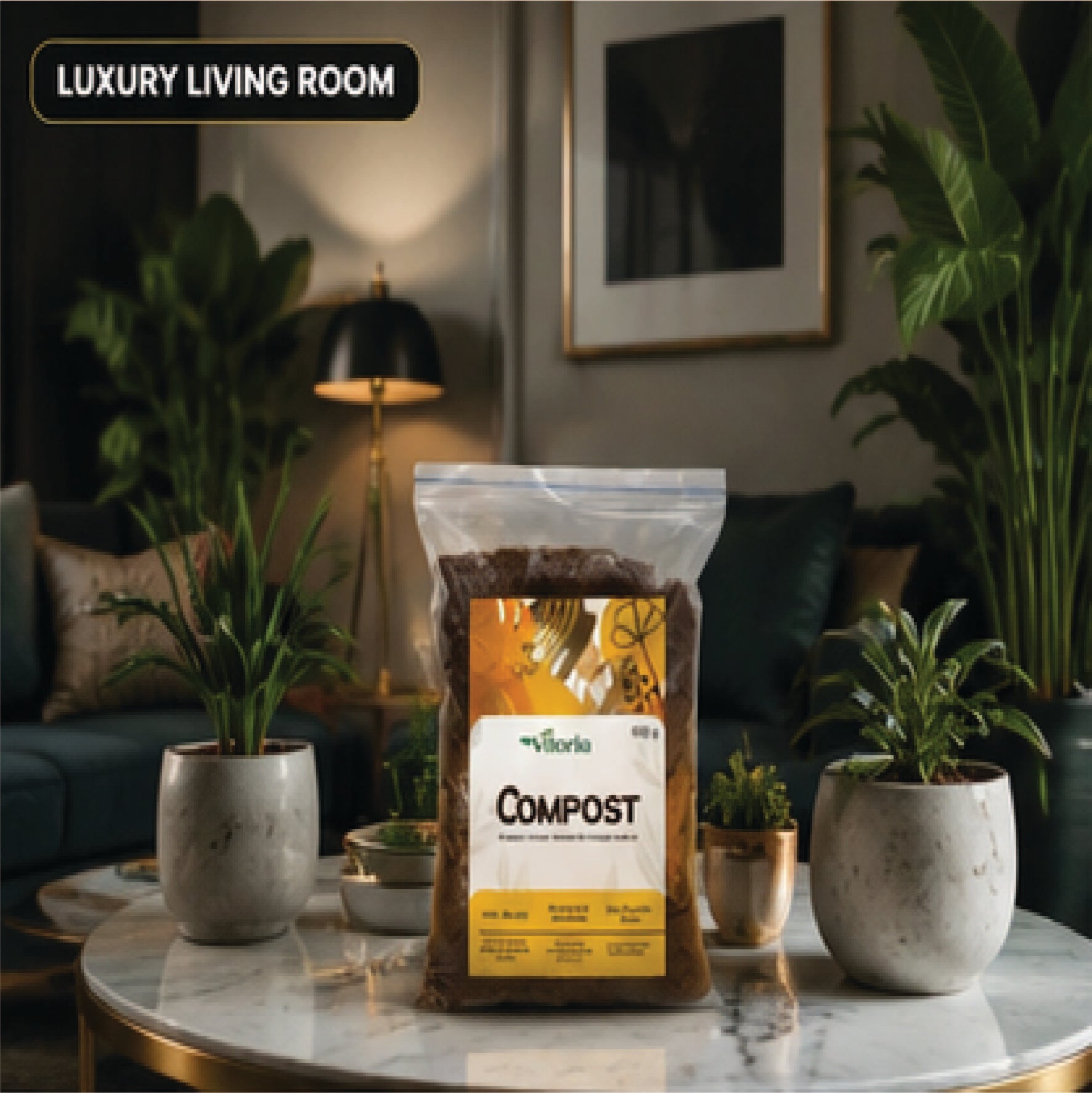 VILORIA Premium Organic Compost for Indoor & Outdoor Plants