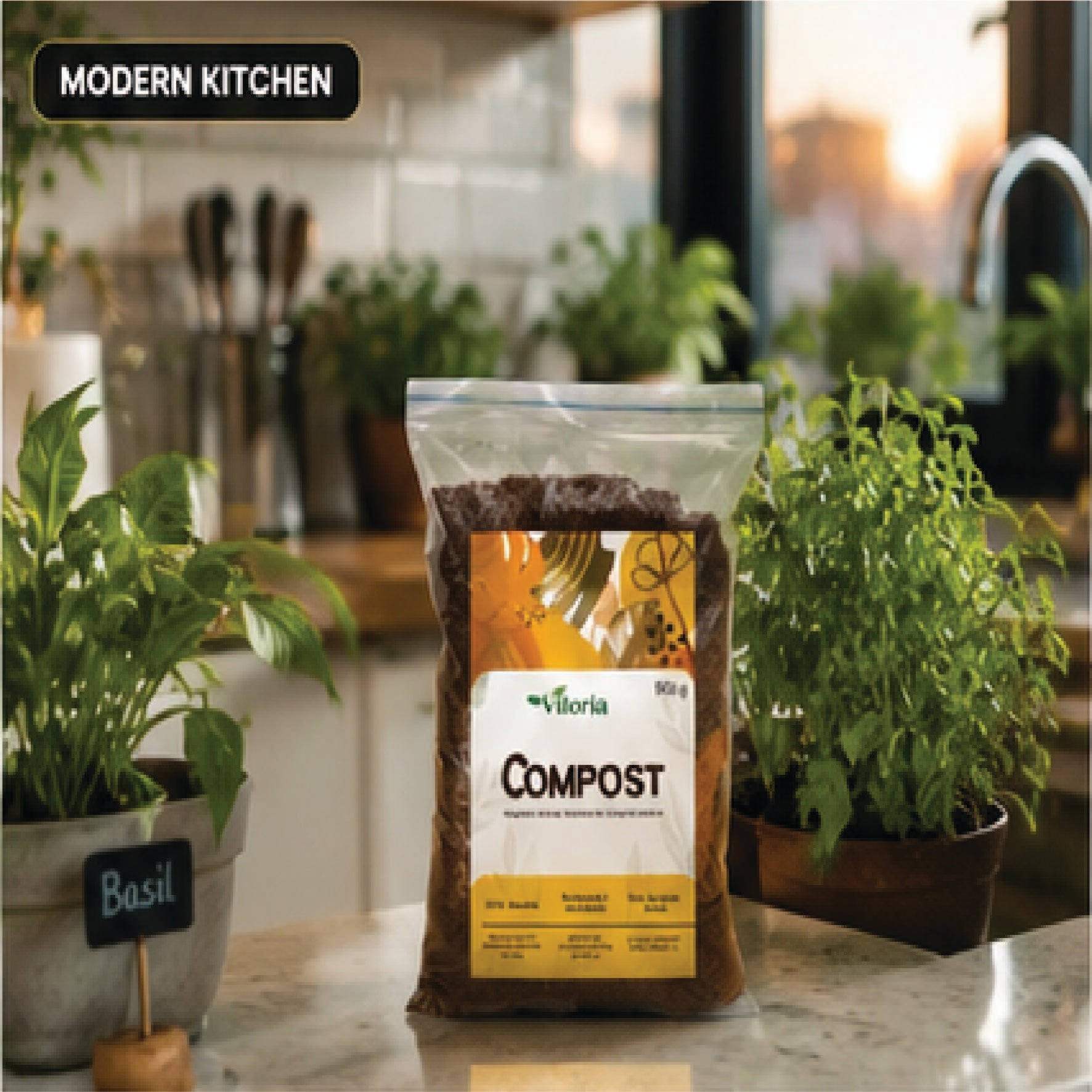 VILORIA Premium Organic Compost for Indoor & Outdoor Plants