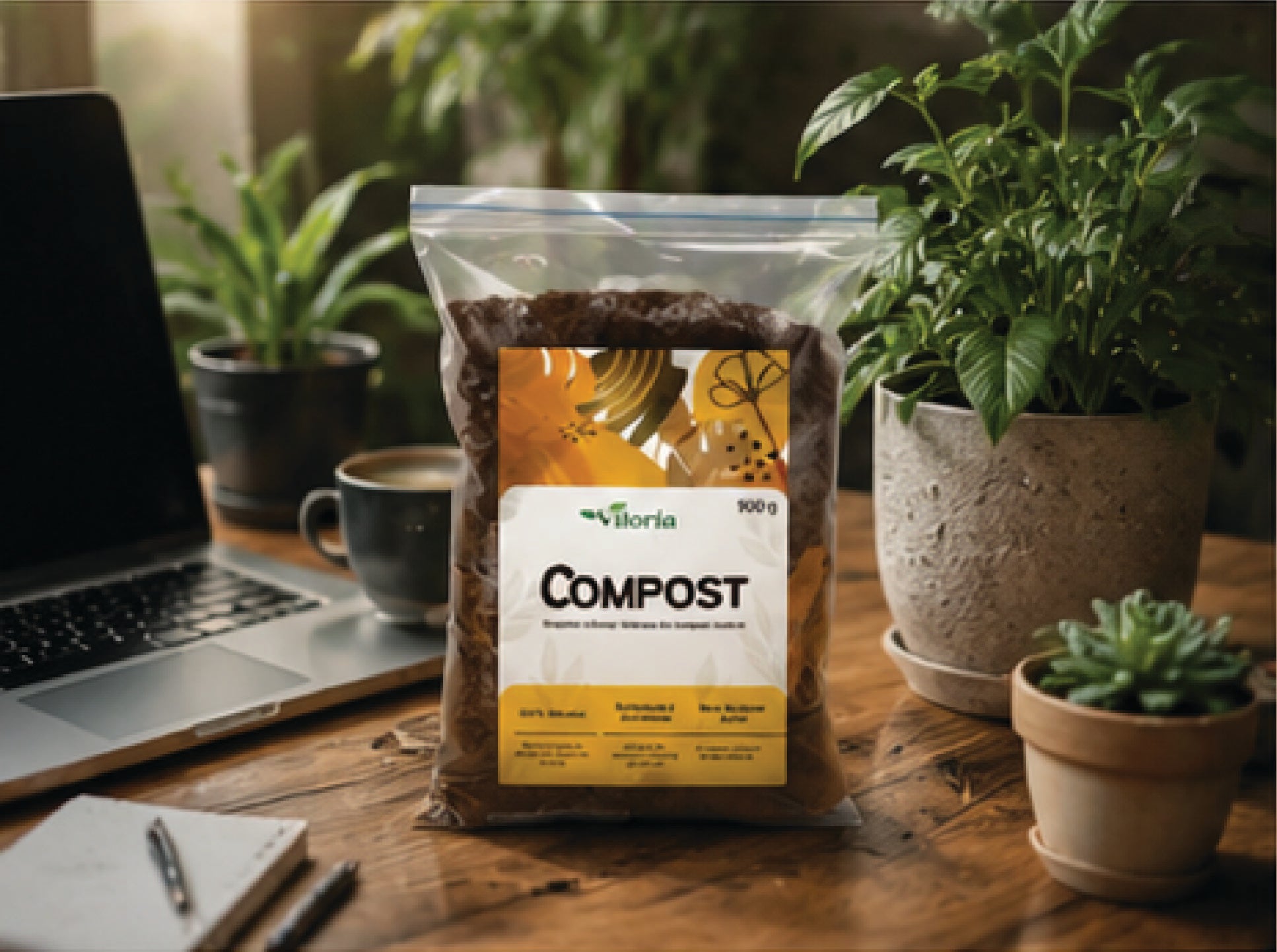 VILORIA Premium Organic Compost for Indoor & Outdoor Plants