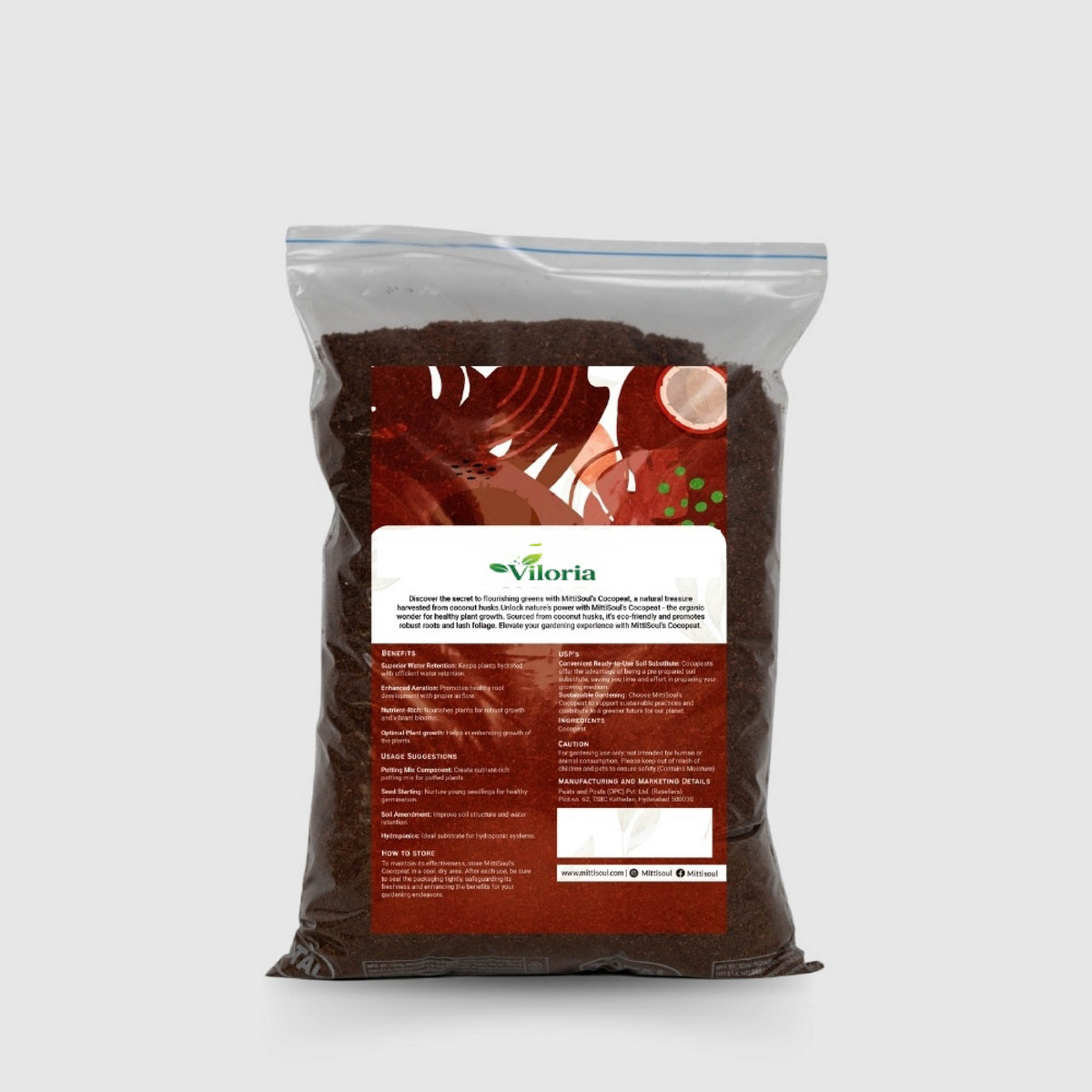 VILORIA COCO-PEAT  WITHOUT MOISTURE