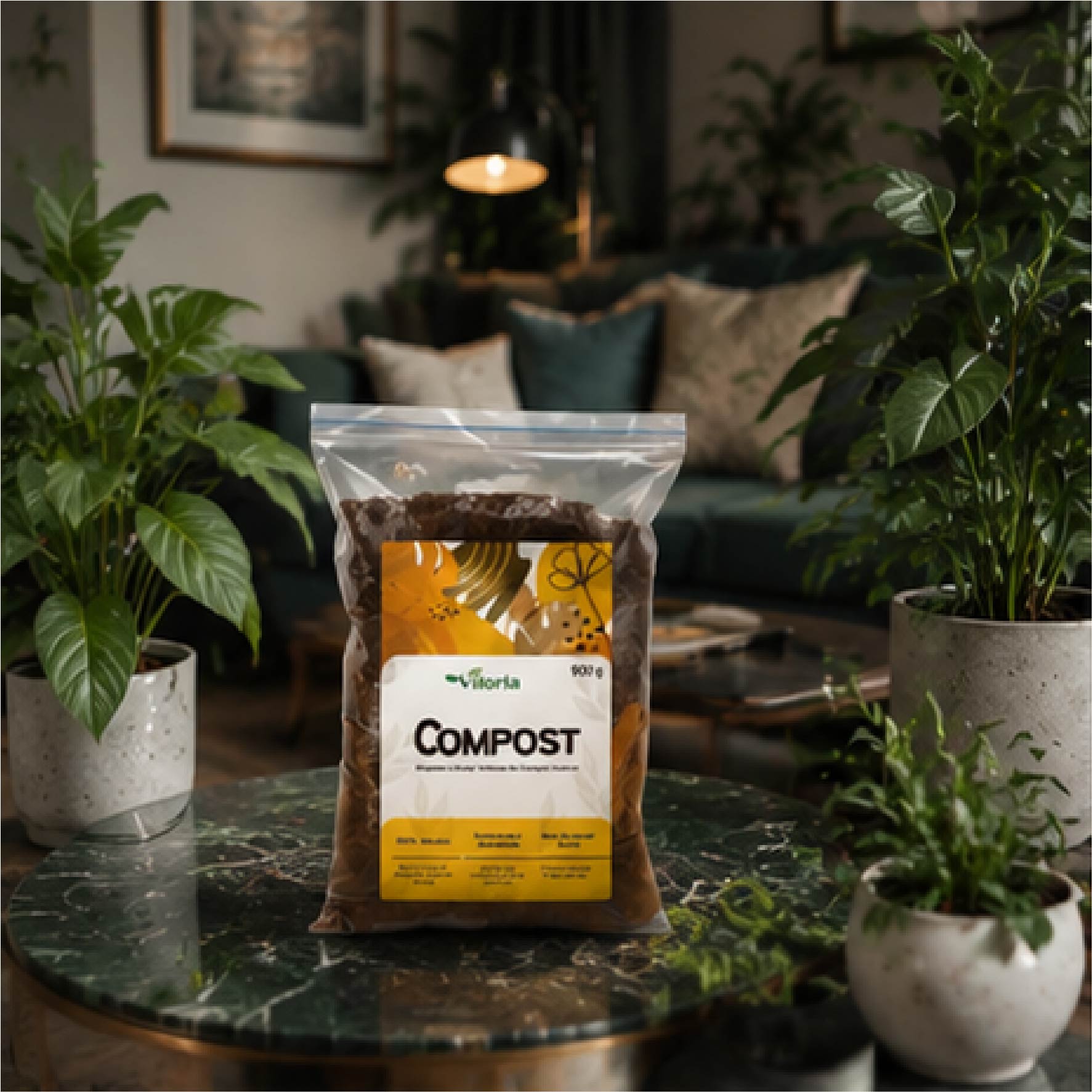 VILORIA Premium Organic Compost for Indoor & Outdoor Plants